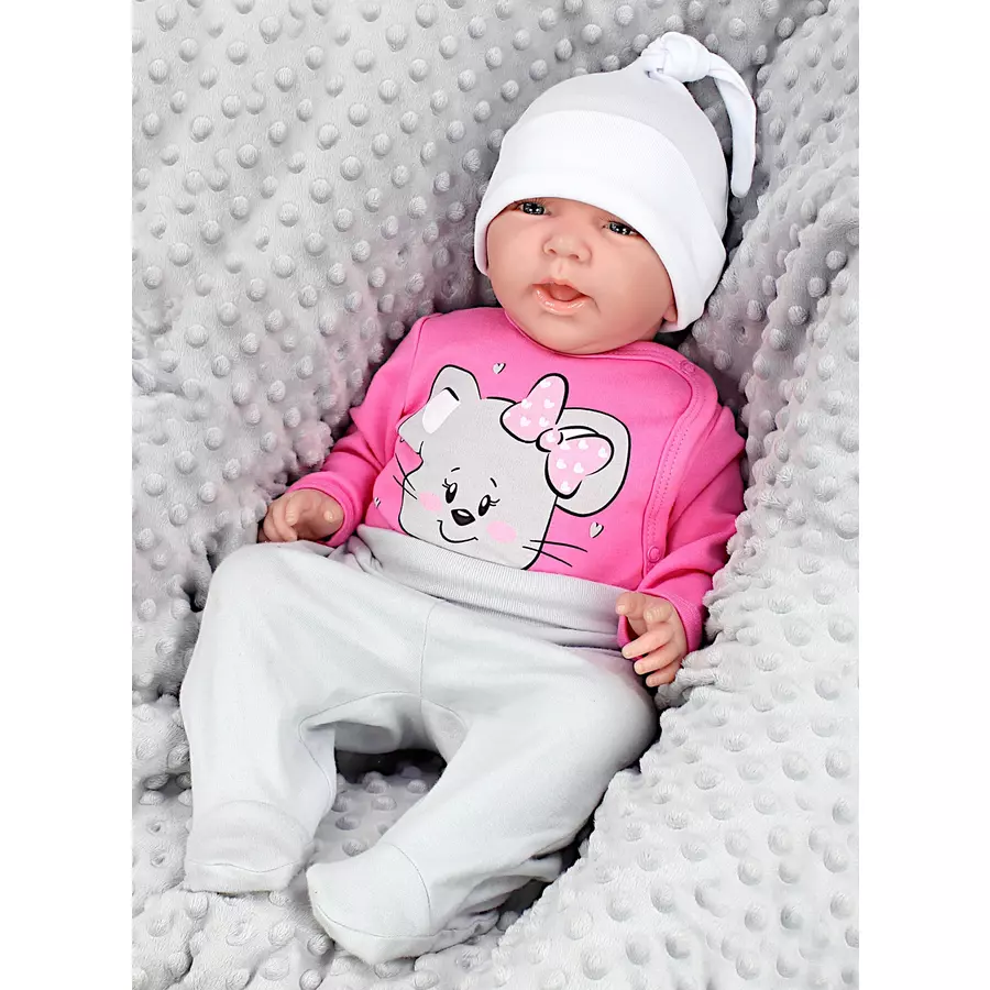 TupTam Baby Langarm Wickelbody 5er Pack ecru