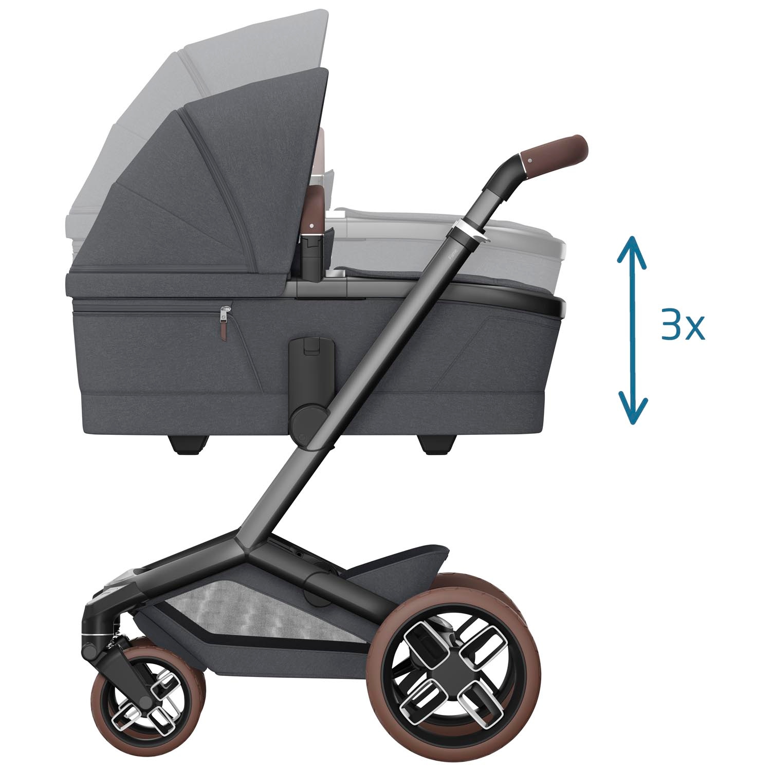 Maxi-Cosi Fame kinderwagen Twillic Graphite