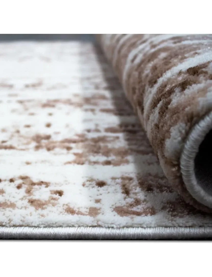 Brown and Cream Rug 100x200cm