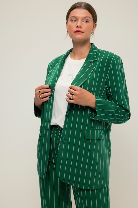 Oversized-Blazer, Revers, Langarm