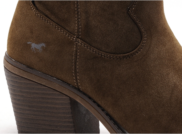 Mustang boots bottine talons femme 1479501 marron