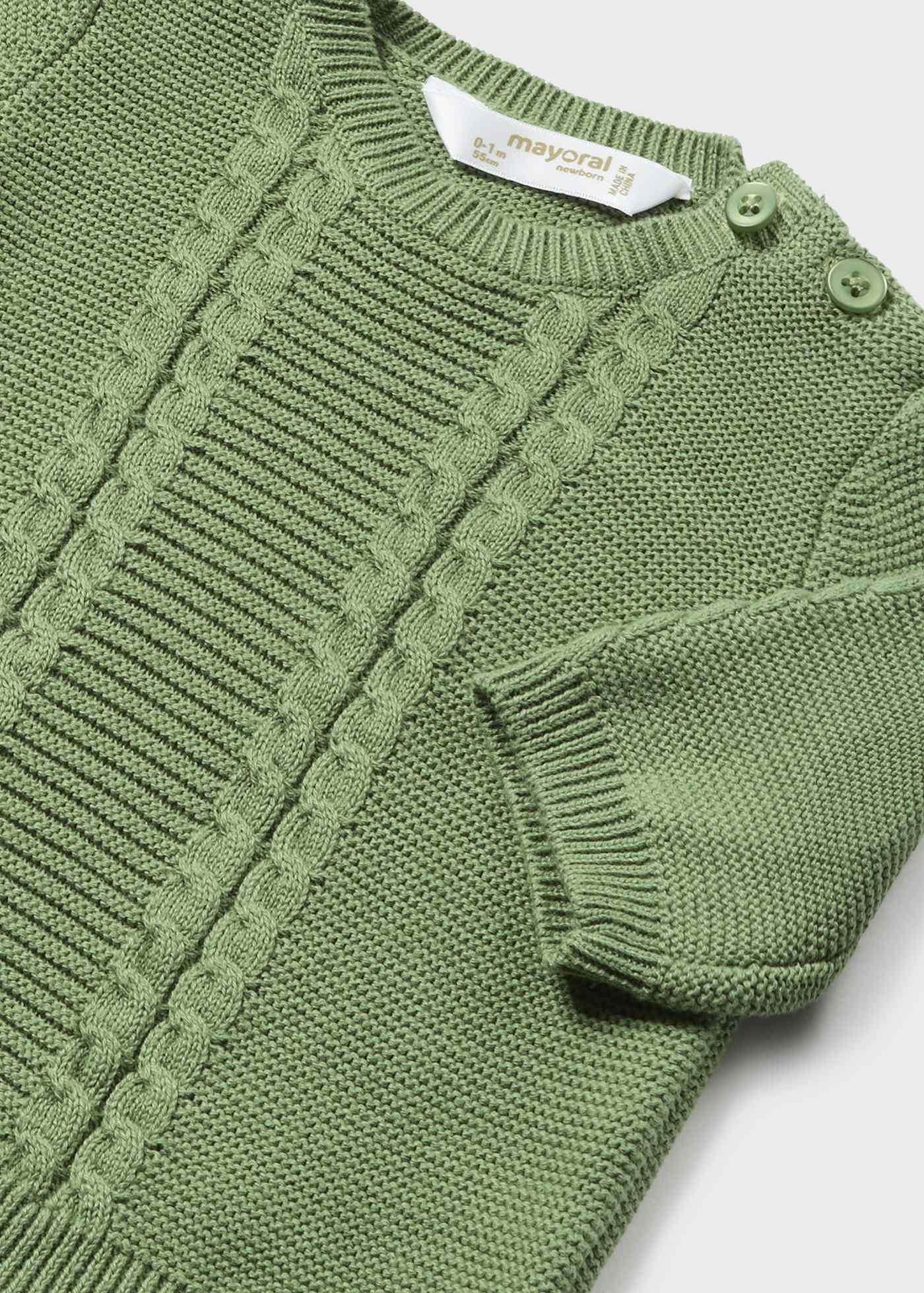 Conjunto de malha de algodão Better Cotton de 3 peças para recém-nascido