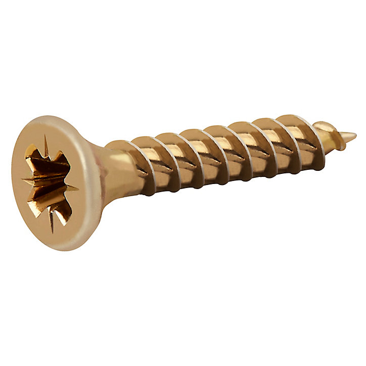 Vis à bois Turbodrive Premium pozidriv zinguée jaune 4.5x25 mm - 500 pièces