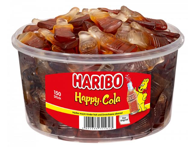 Haribo Gummibonbons Happy Cola 150 Stück Fruchtgummi-Flaschen