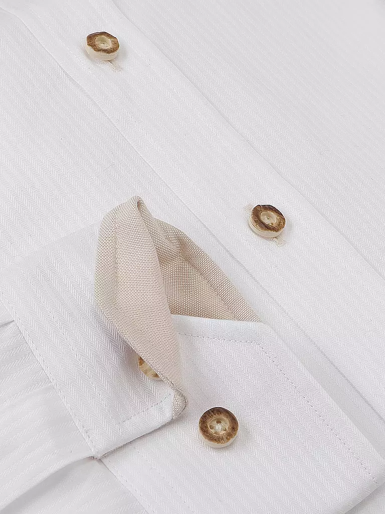 GWEIH & SILK Trachtenhemd SCHRECKSEE weiss