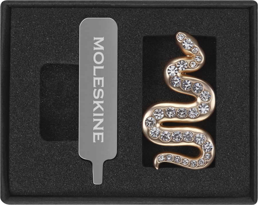 Year of the Snake Pin Crystal Snake