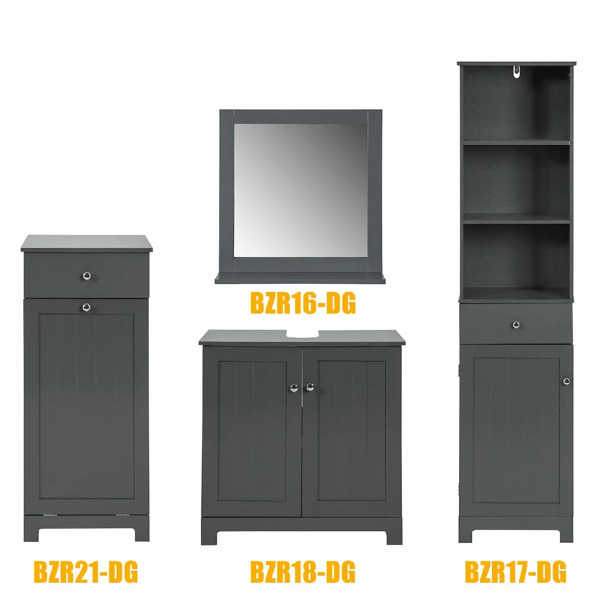 Sobuy BZR17-DG - Gris foncé