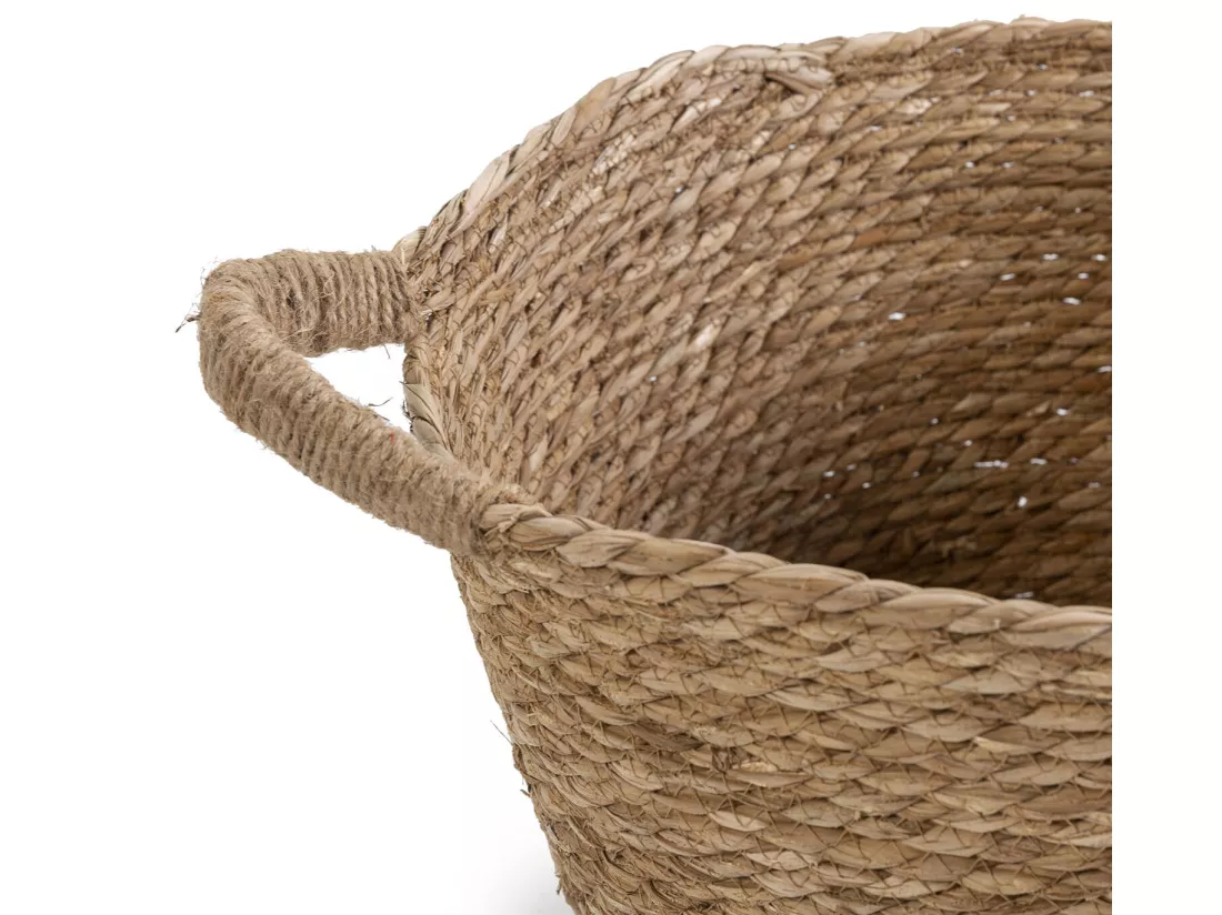 Set de 3 paniers Icia fibre naturelle avec anses