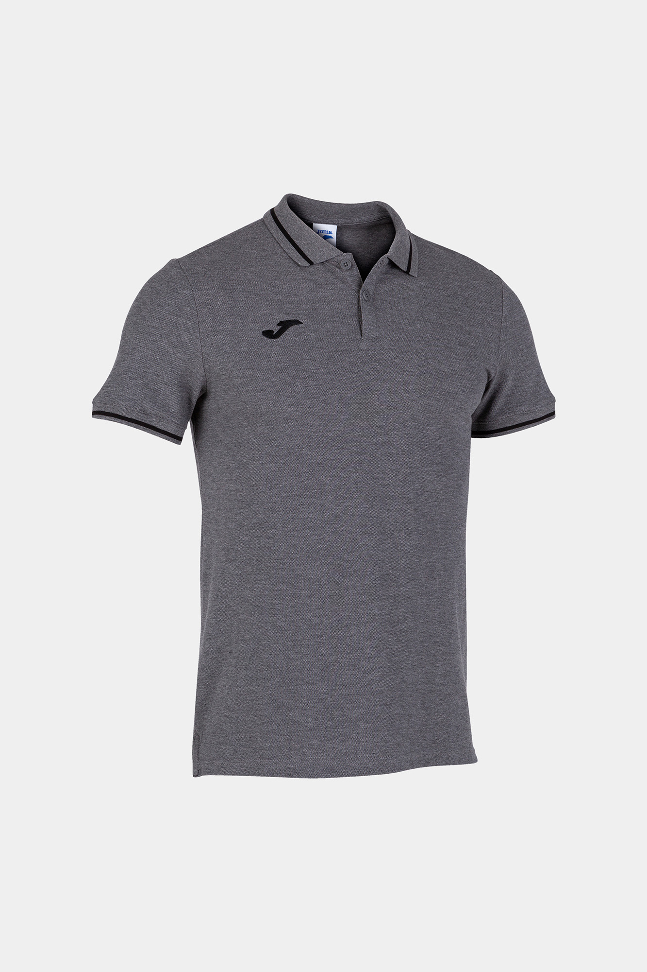 Camisa polo de manga curta Comfort, cinza mesclado