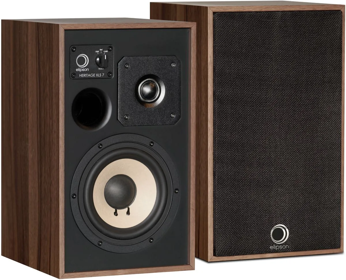 Elipson Heritage XLS 7 Noyer (la paire) Enceintes bibliothèque