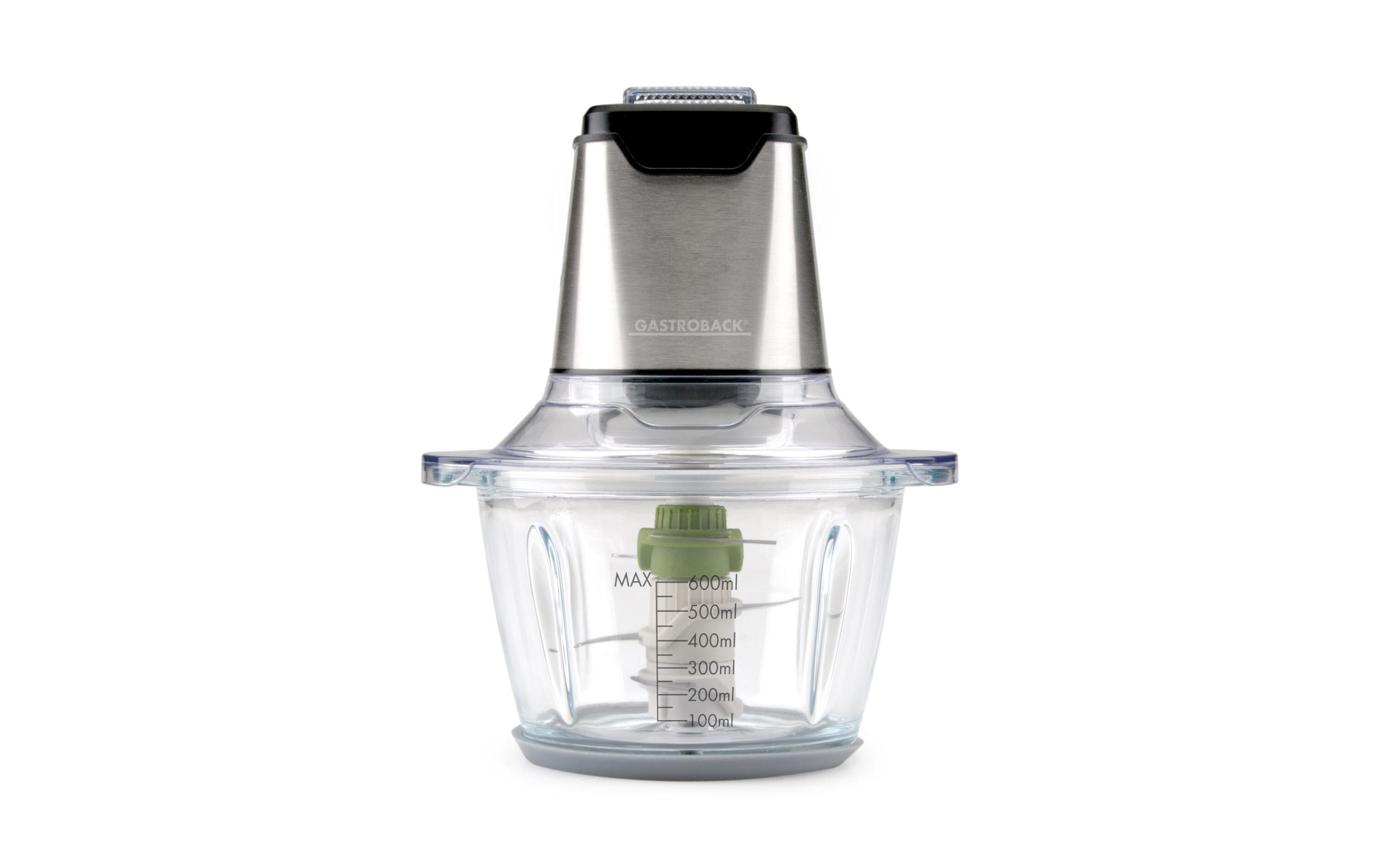 Zerkleinerer Mini Chopper Plus SilberZerkleiner mit Griffen
