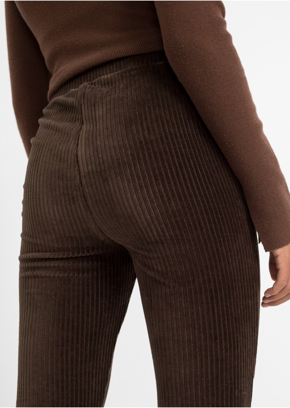 Legging évasé en velours côtelé