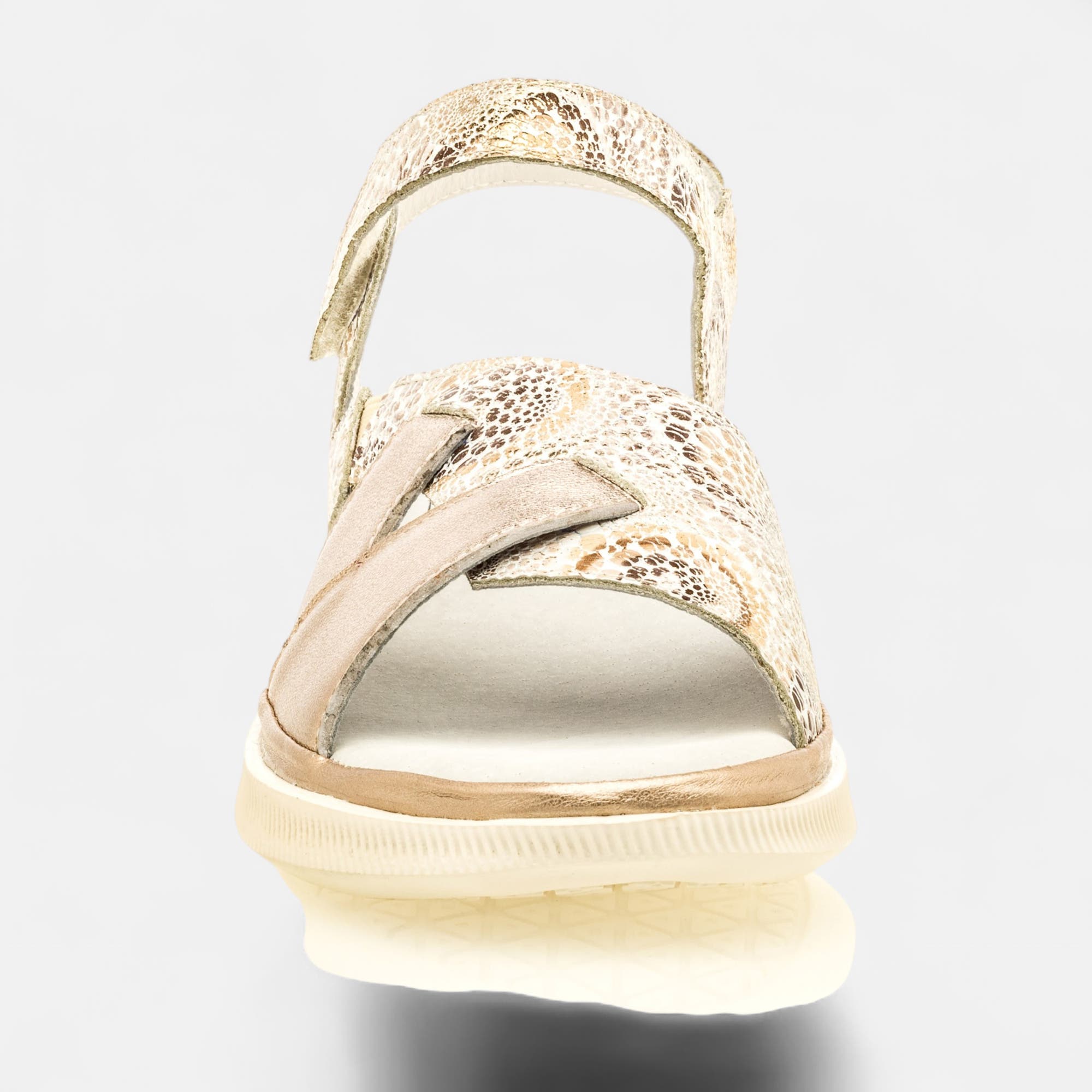 Sandales Femme en cuir or