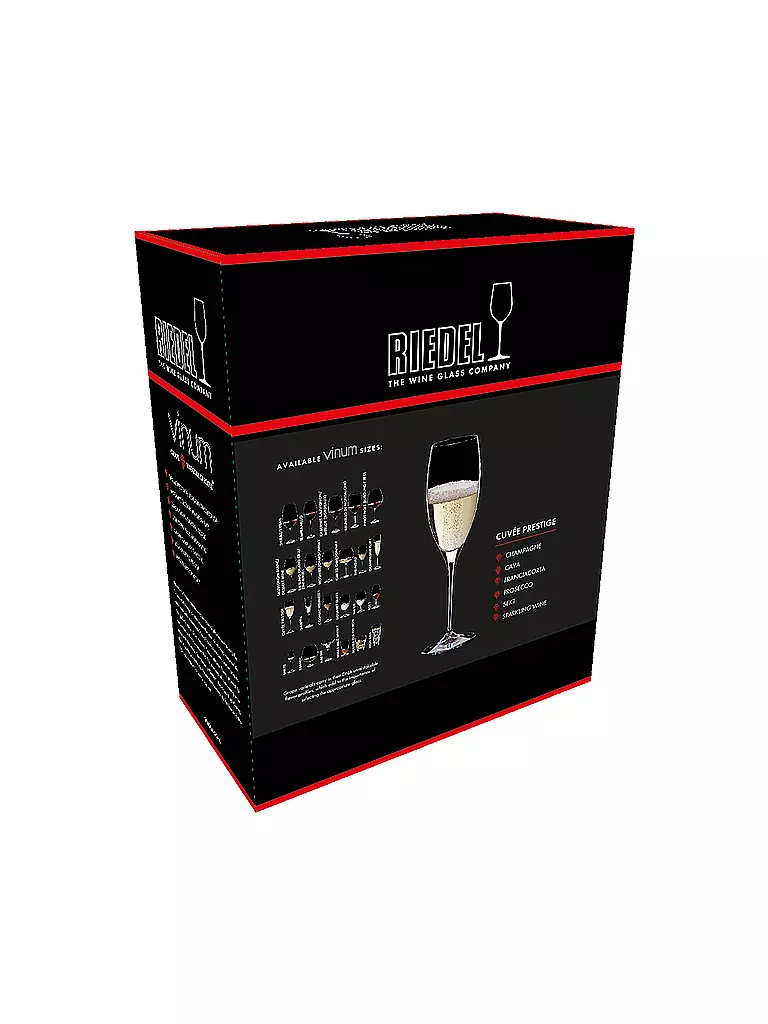 RIEDEL Sektglas 2er Set VINUM Cuvee Prestige 230ml transparent