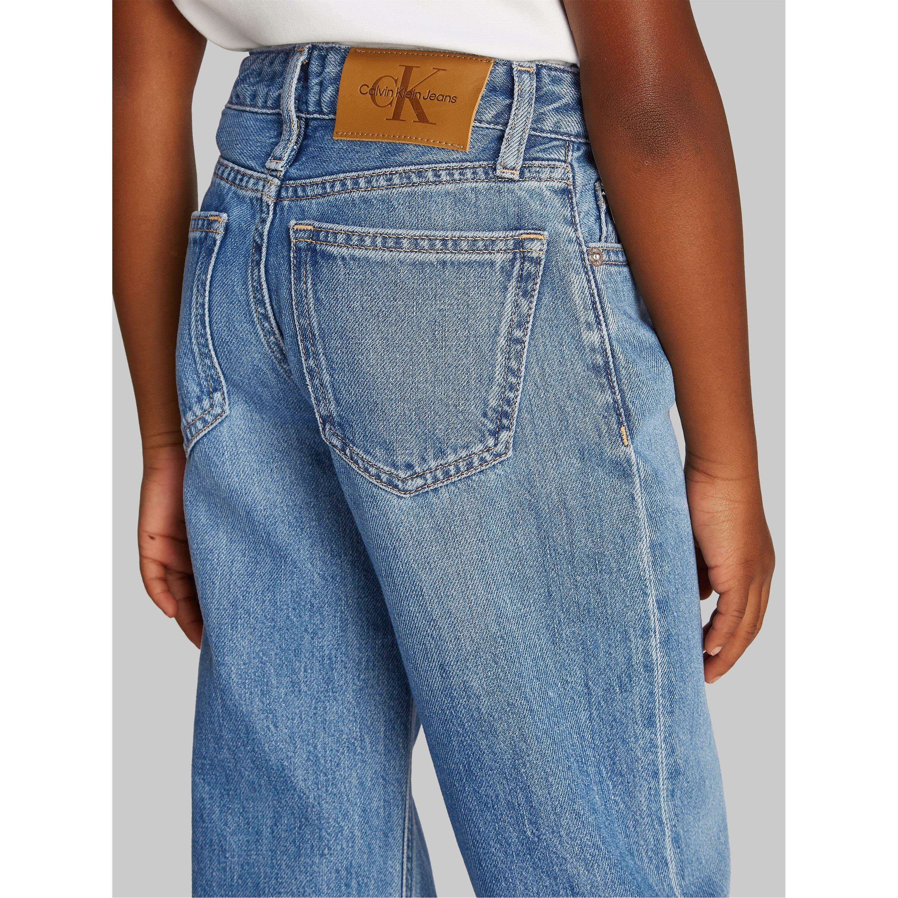 Calvin Klein Jeans WIDE LEG RELAXED LW SOFT BLUE