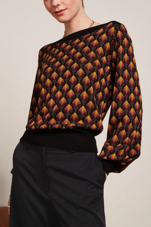King Louie Erin Bell top in Waterloo zwart