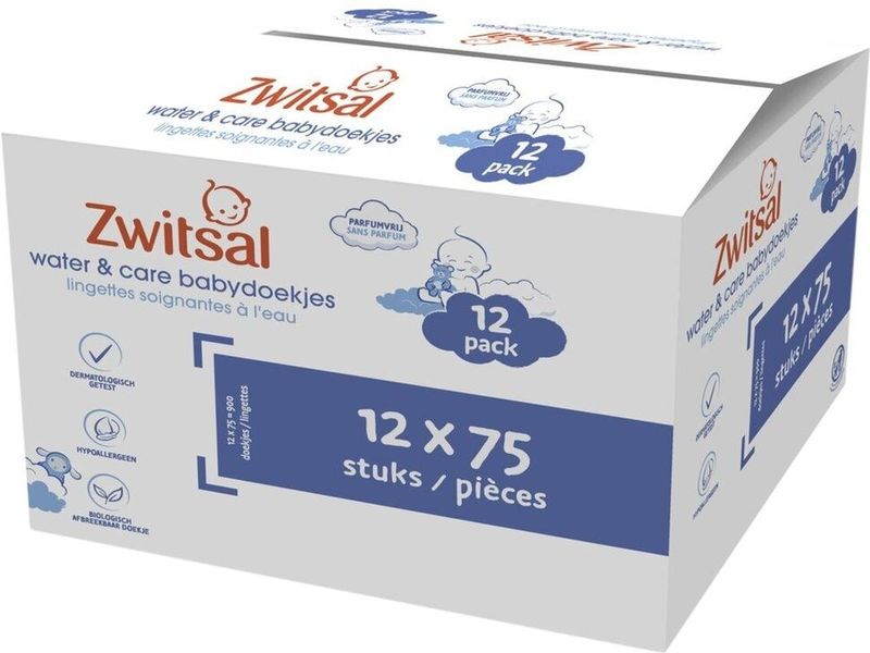 Zwitsal - Water & Care - Billendoekjes