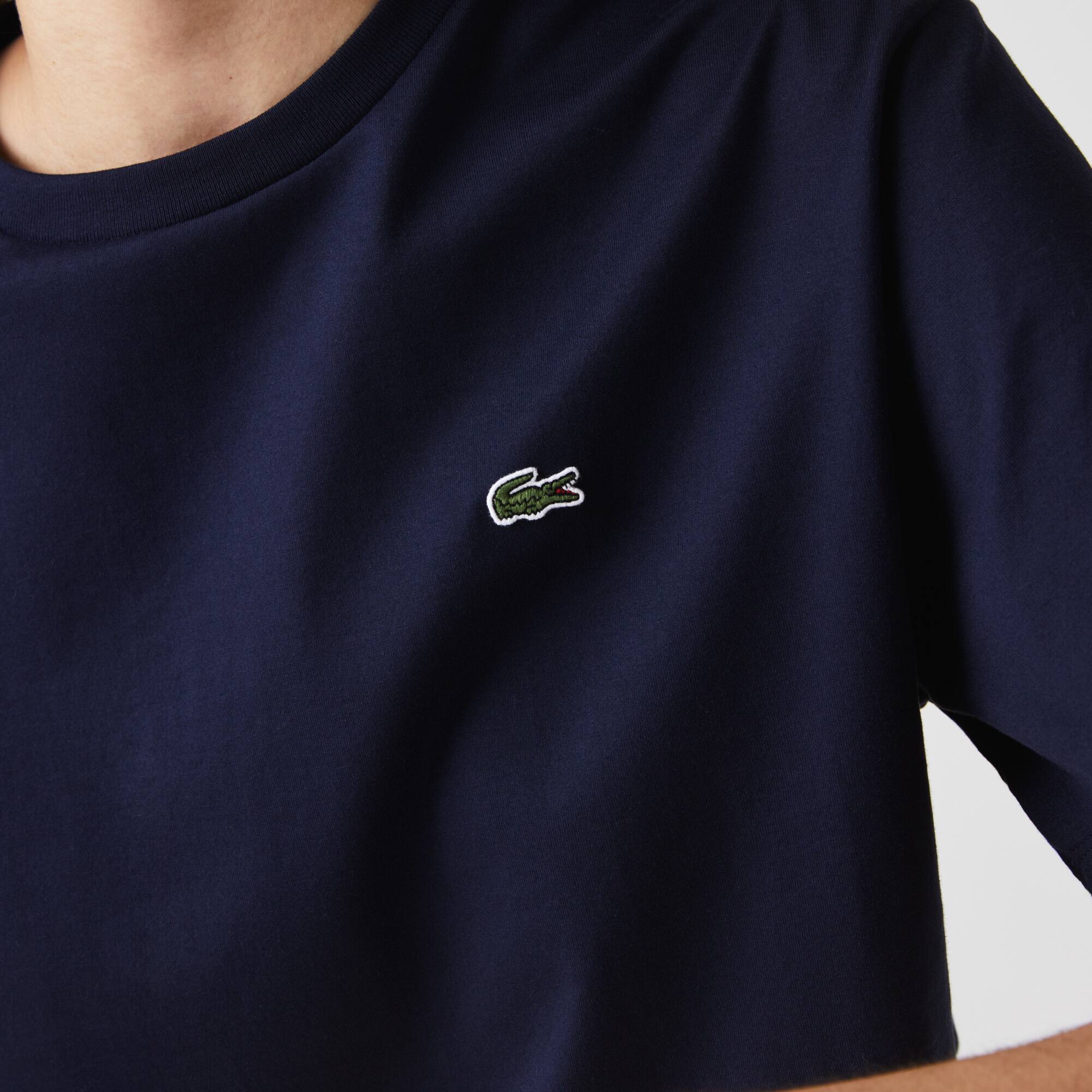 Damen-T-Shirt aus Premium-Baumwolle T-Shirts - Blau - Lacoste - Damen