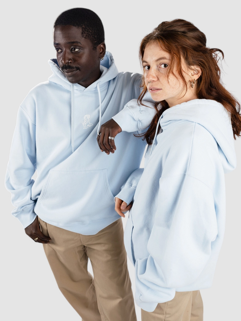 Ementa SB Ikon Stamp Embossed Hoodie sky blue