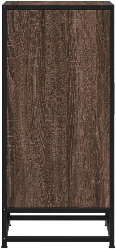 vidaXL - Dressoir - Bruin - Bewerkt Hout en Metaal - 35,5x35x76 cm