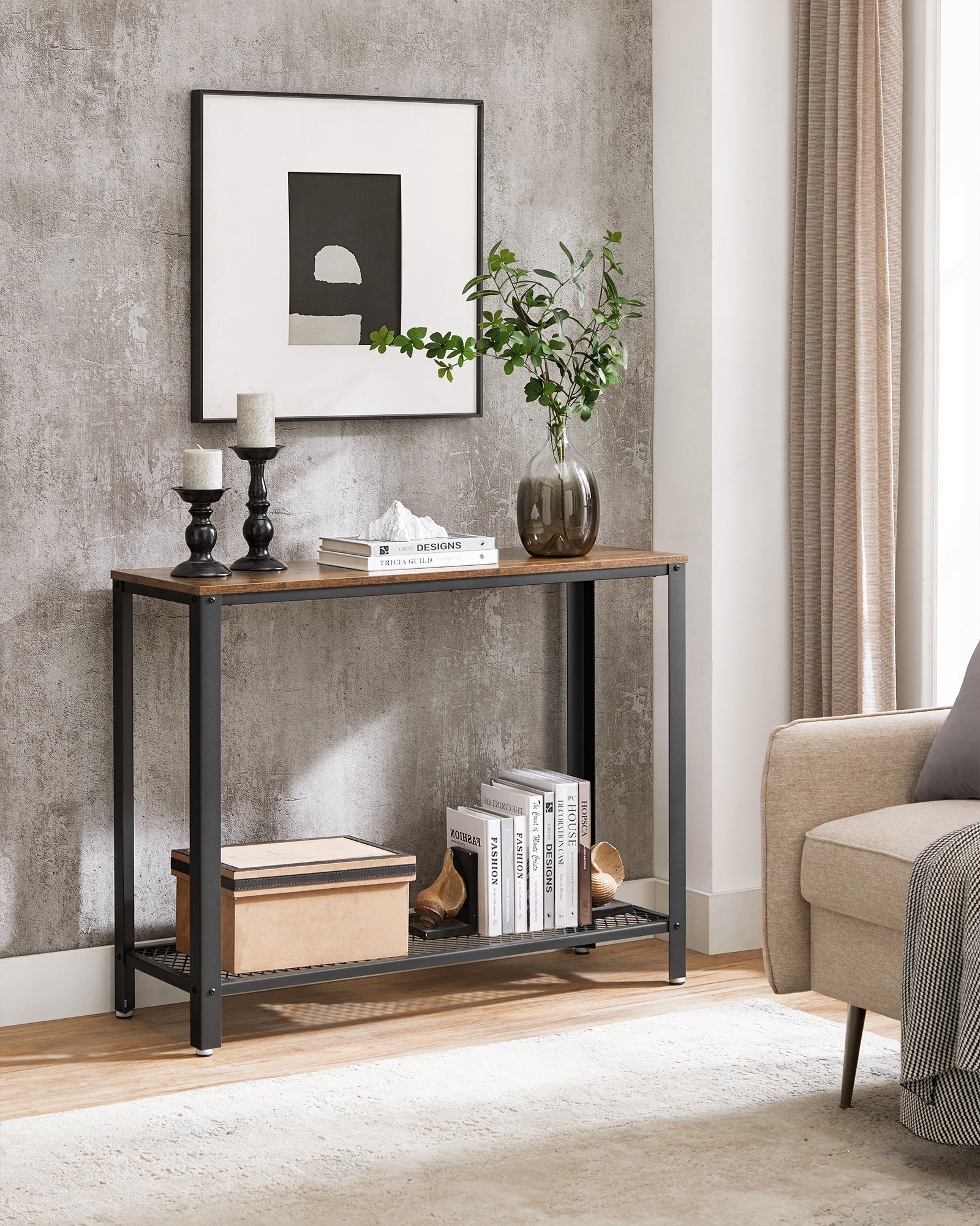ACAZA Console Vintage bruin