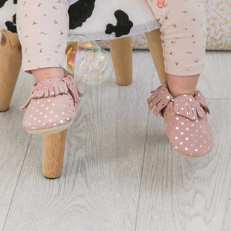 Rose à pois