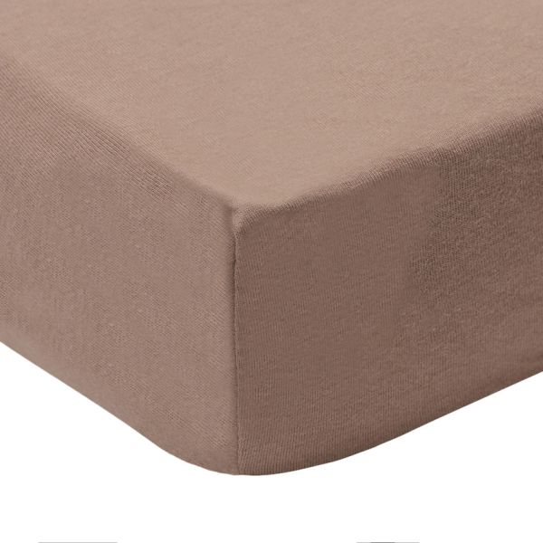 Jollein Hoeslaken - Jersey - Boxmatras 75×95 cm - Milky Coffee