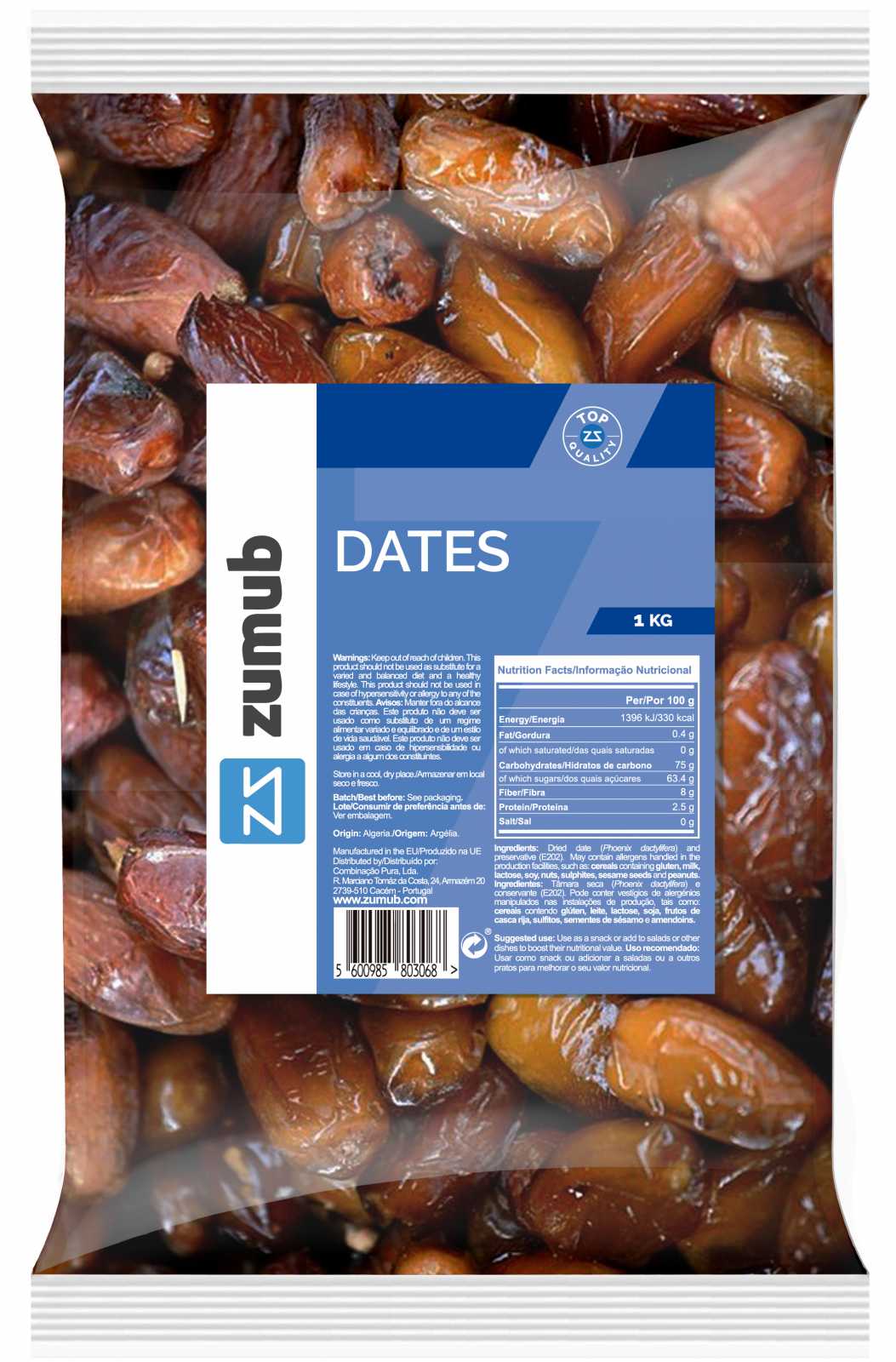 Tâmaras Zumub 250g - Oportunidade
