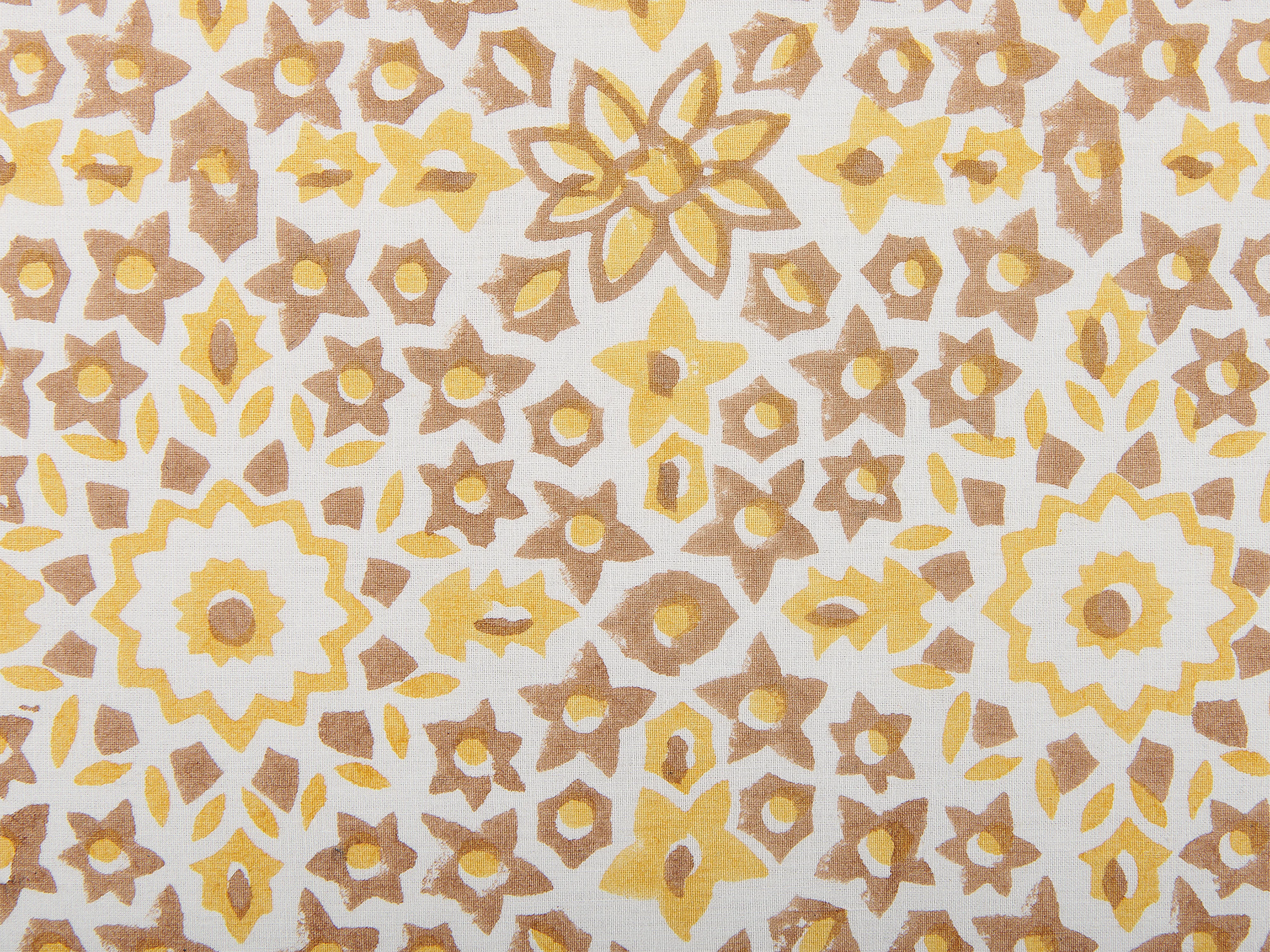 Sierkussen LYCROIS Katoen 45 x 45 cm Geel bloempatroon
