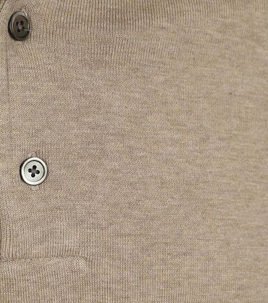 Profuomo Longsleeve Poloshirt Luxury Basic Beige PP2J00009C-F kopen