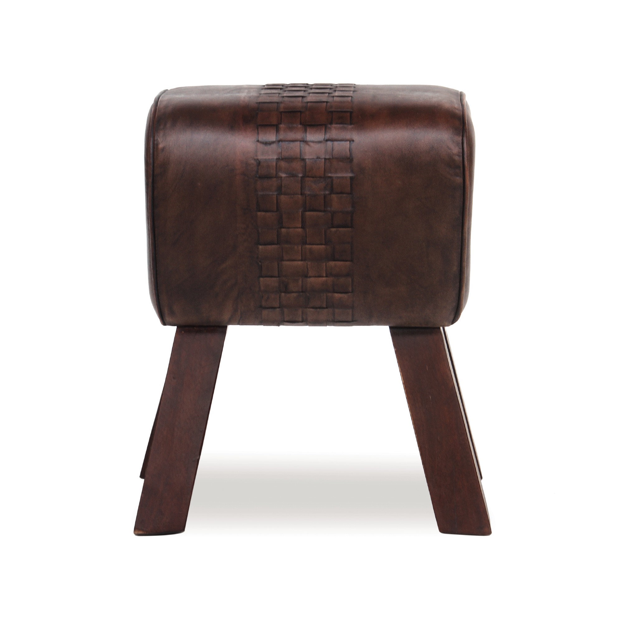 Sitzbock 'Nick', braun, B 44 cm, H 51 cm, T 31 cm von fischer's lagerhaus