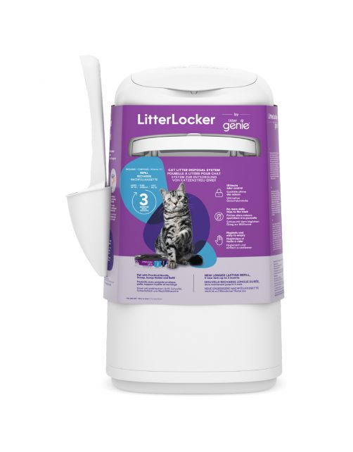 Litter Locker Litterlocker By Genie - Kattenbakaccessoires - 24.3x23x7x43.3 cm Wit