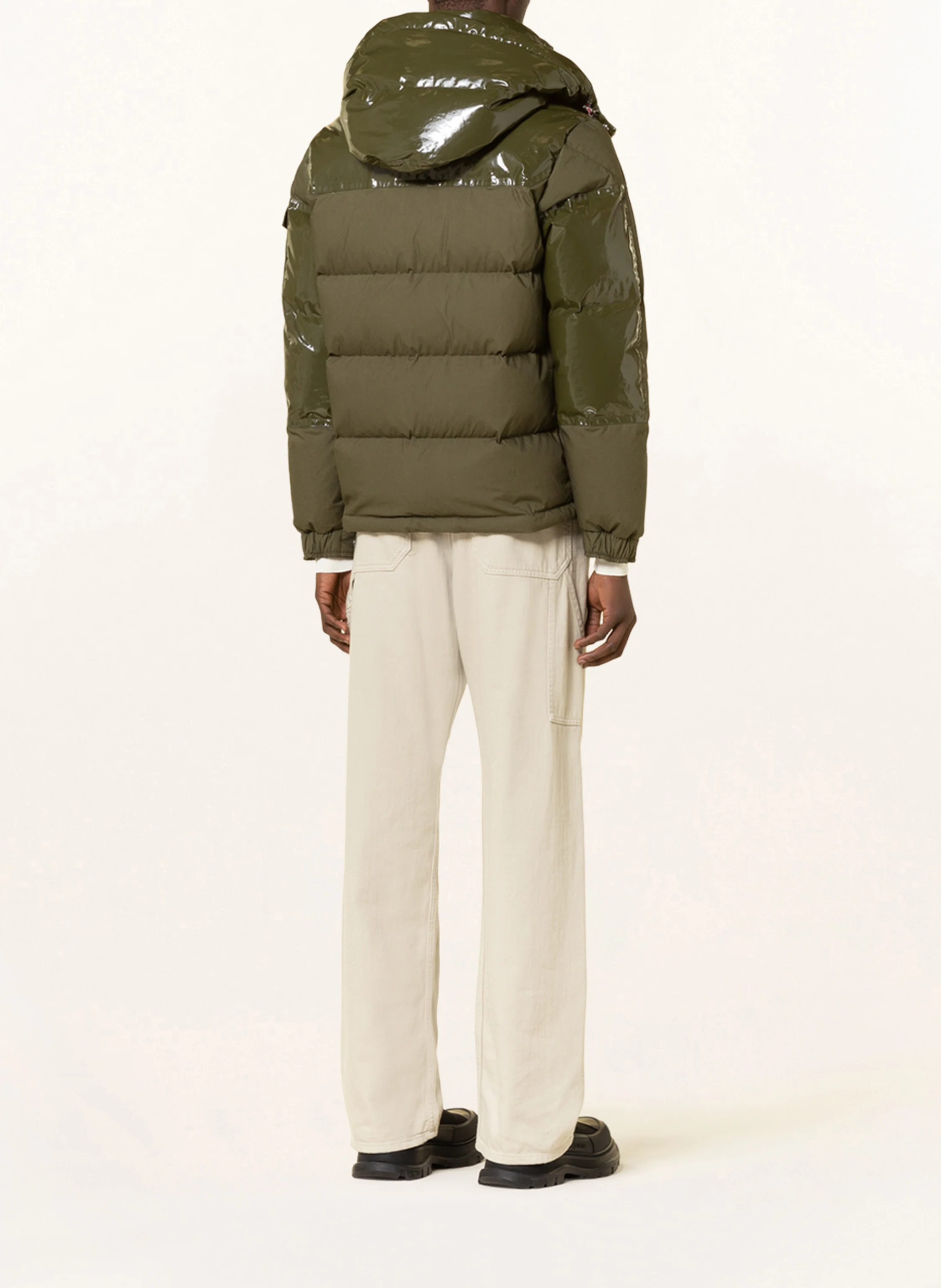 MONCLER Daunenjacke CHARDON im Materailmix mit abnehmbarer Kapuze
