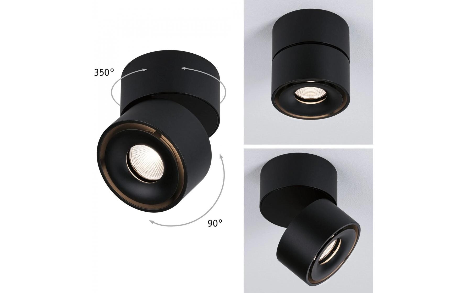 LED Deckenleuchte Spircle SchwarzLED Aufbauleuchte