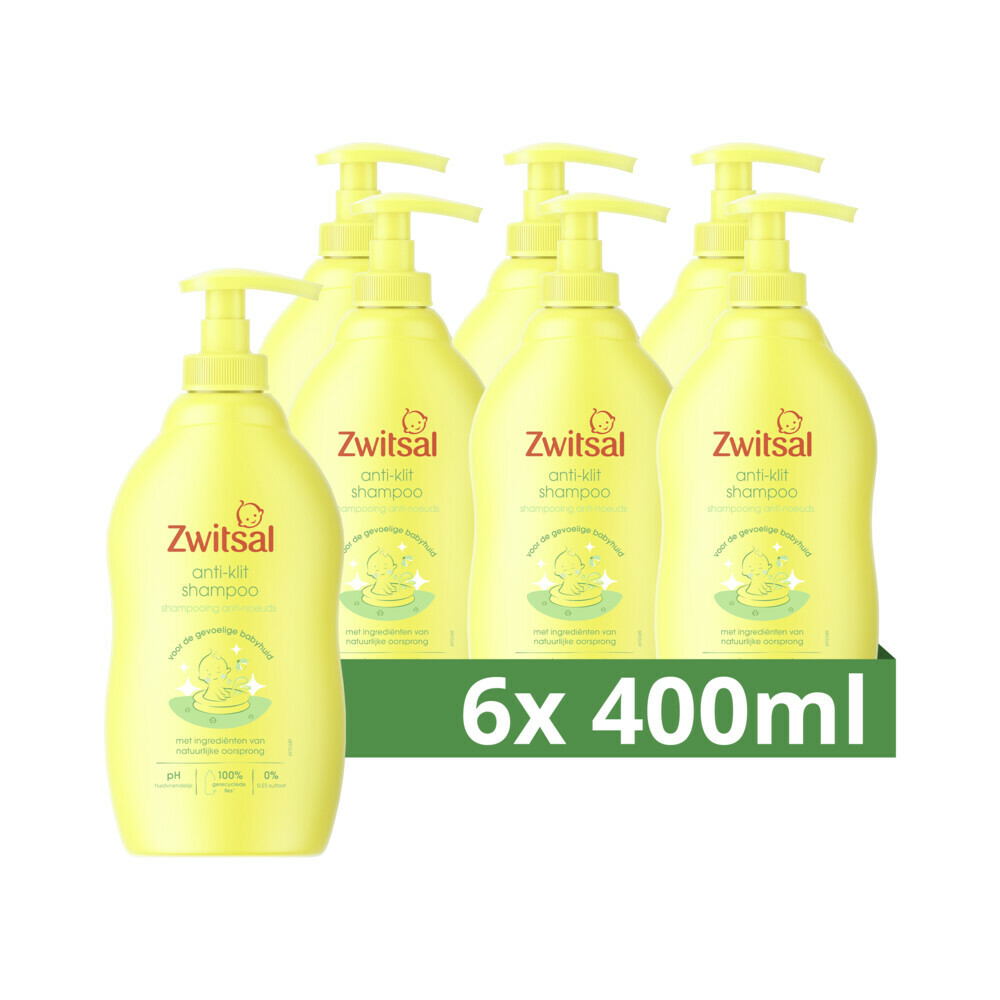6x Zwitsal Shampoo Anti-Klit400 ml
