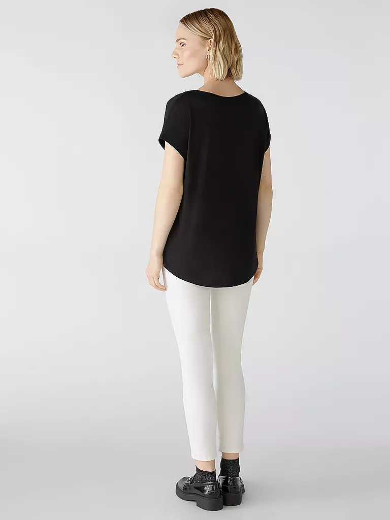 OUÍ Blusenshirt schwarz