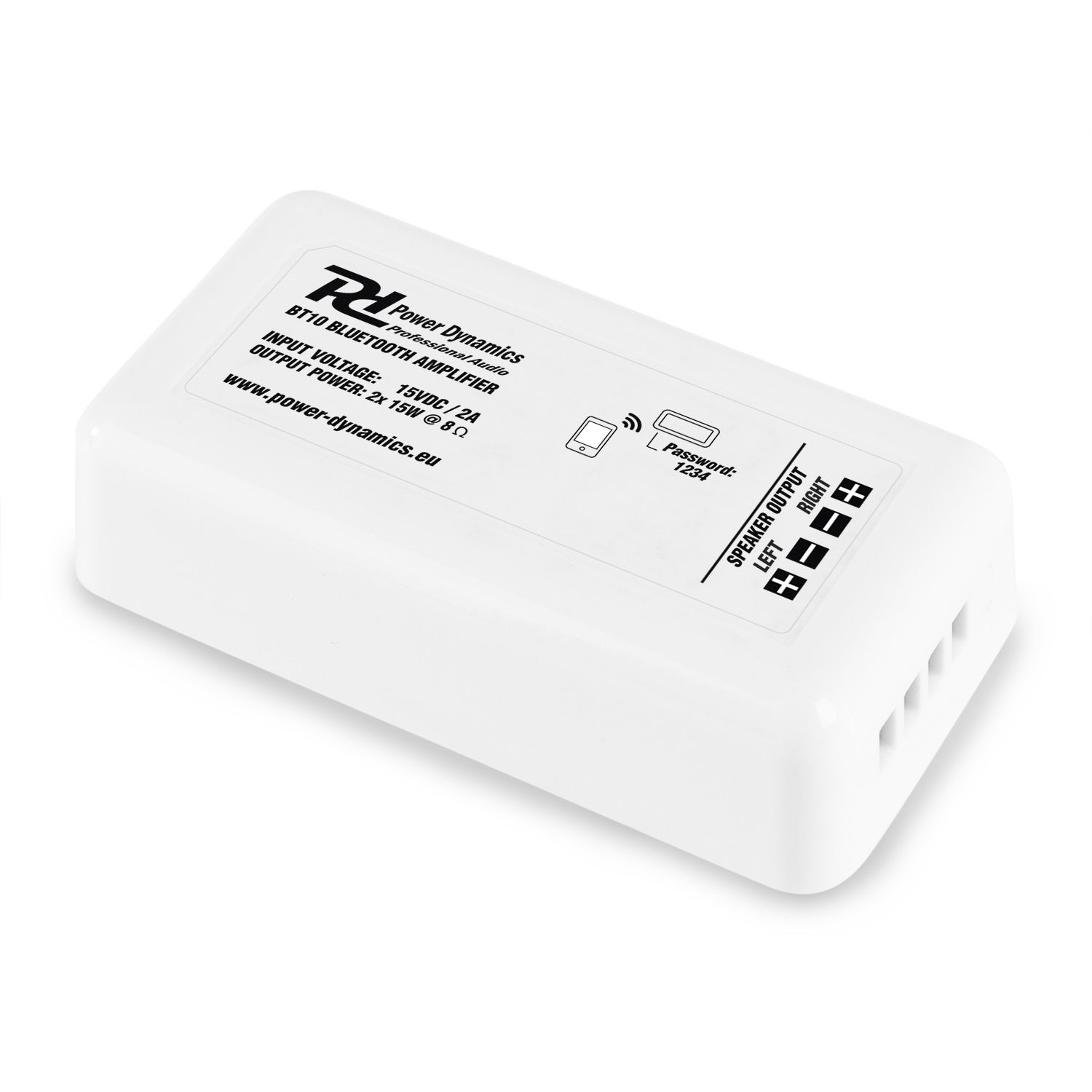 Power Dynamics BT10 Bluetooth audio versterker