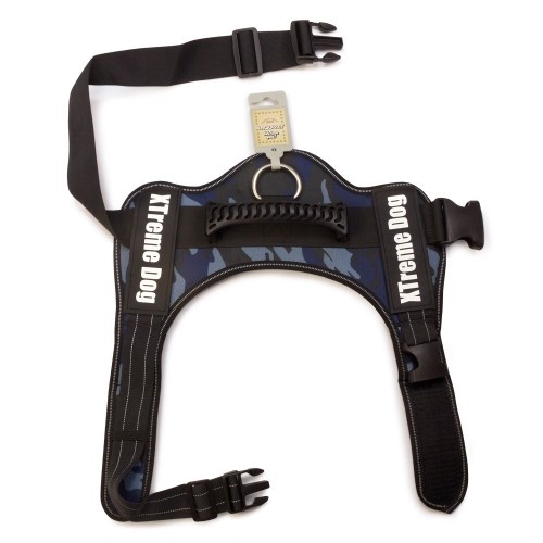 Coleira peitoral Xtreme para cães, azul