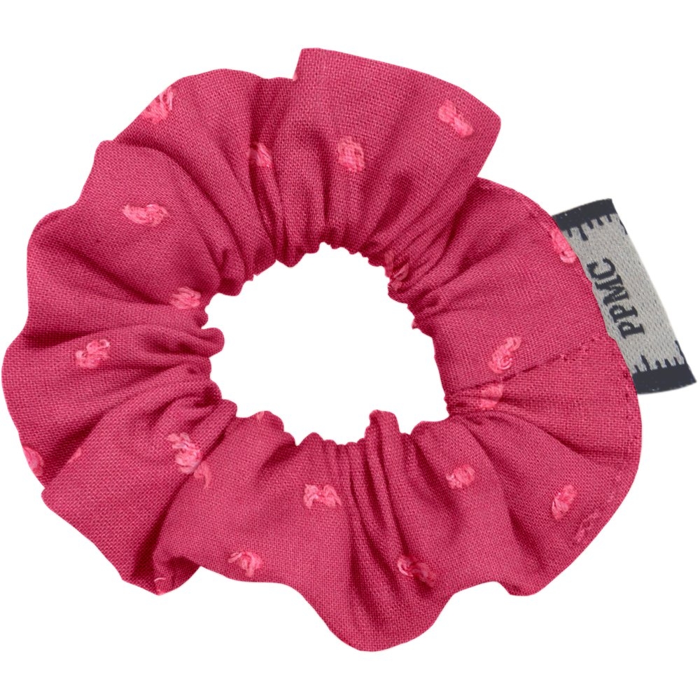Mini Chouchou Plumetis Rose Fuchsia