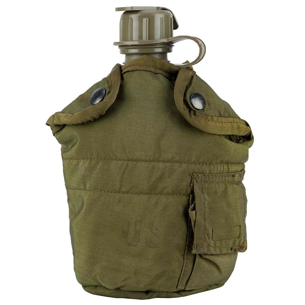 US Army -  US Feldflasche 1 qt. mit Bezug oliv gebraucht