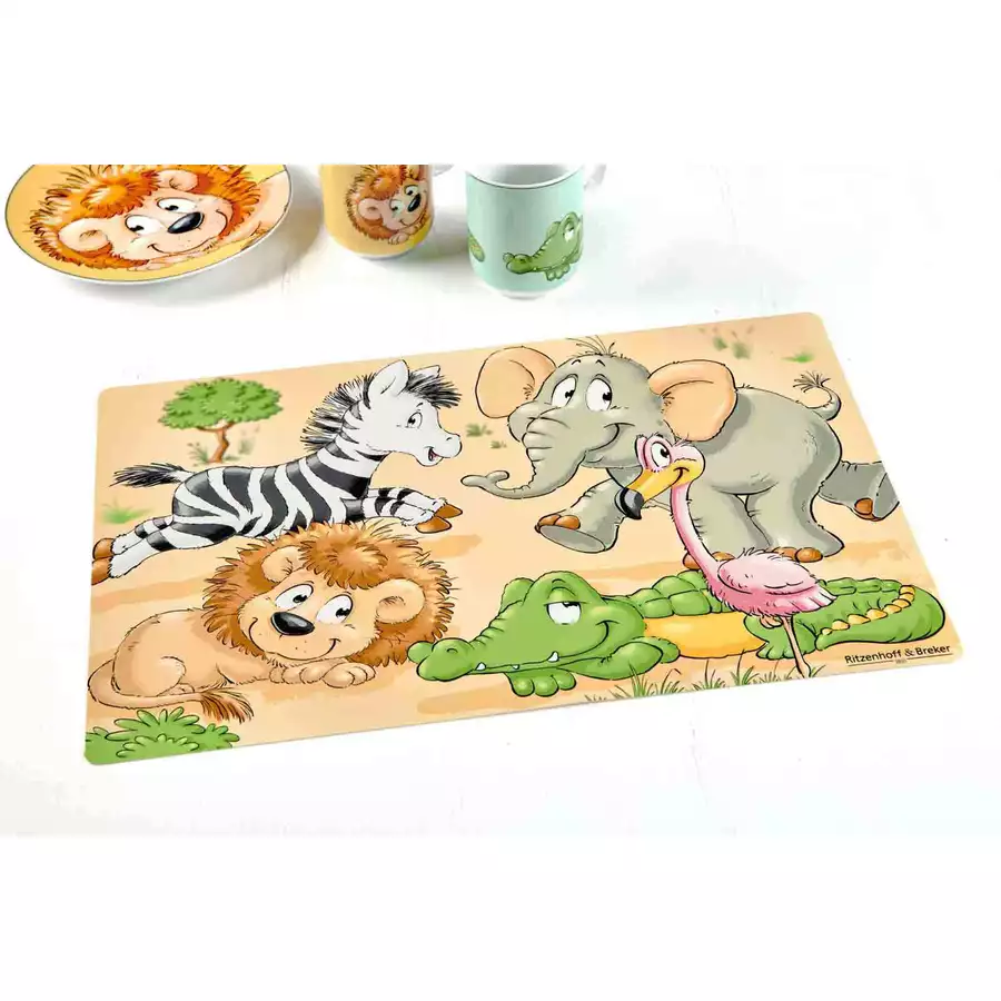 Ritzenhoff & Breker GmbH & Co. KG Platzset Happy Zoo 45 x 30 cm braun