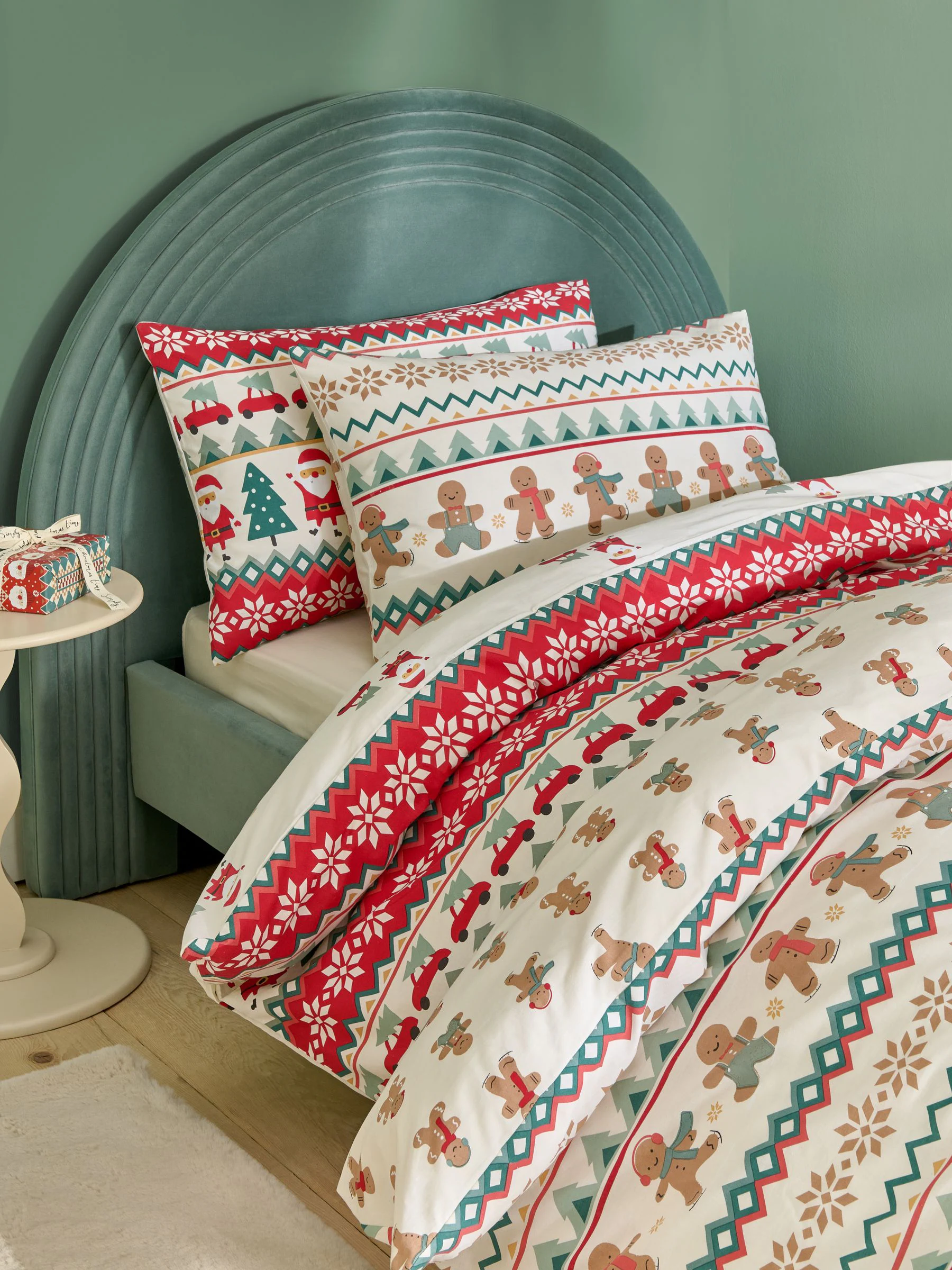 Christmas Duvet Cover and Pillowcase Set 2 Pack