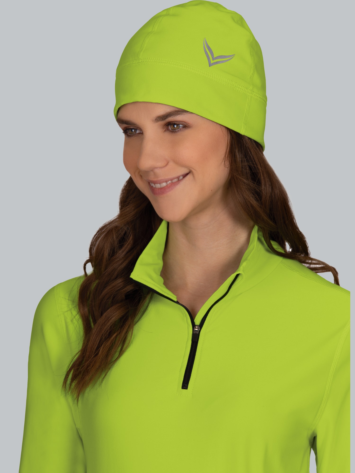 Langärmeliges Sportshirt mit Reißverschluss Lemon