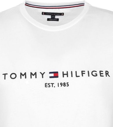 Tommy Hilfiger Logo T-shirt Wit MW0MW11465-118 kopen