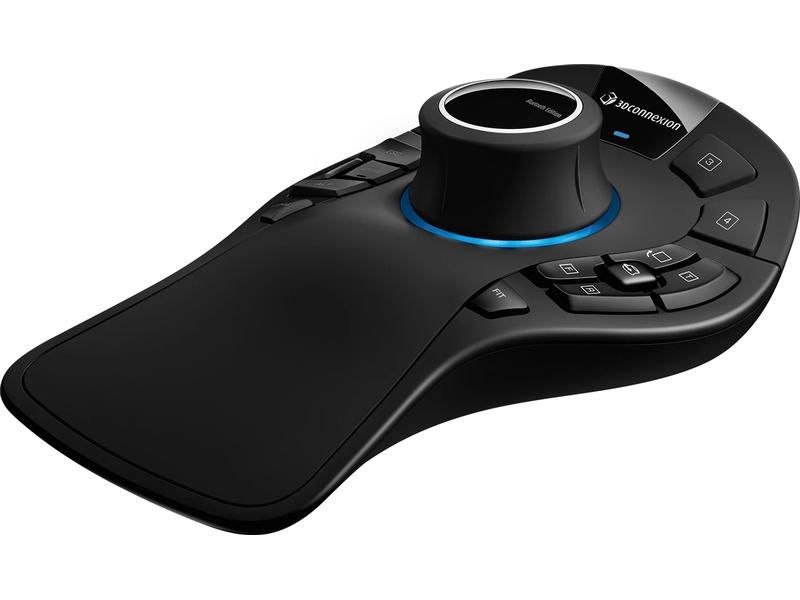3Dconnexion SpaceMouse Pro Wireless Ergonomische 3D-Maus mit 6 Freiheitsgraden und kabelloser Bluetooth-Verbindung