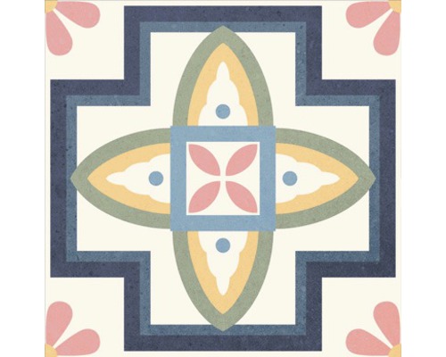 Porseleinen wand- en vloertegel Heritage taco in 76 verschillende designs 16,5 x 16,5 cm