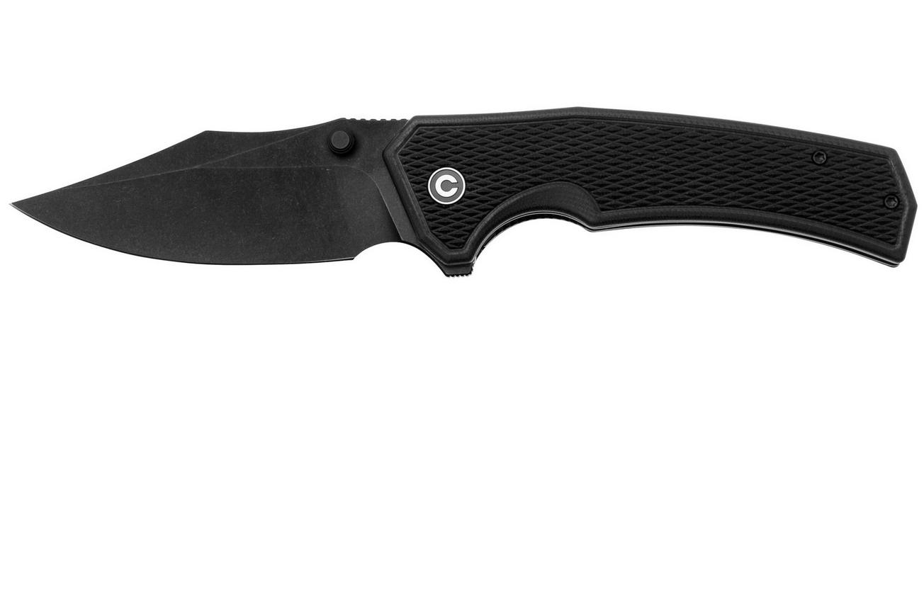 Civivi Vexillum C23003D-1 Blackwashed Nitro-V, Milled Black G10, zakmes