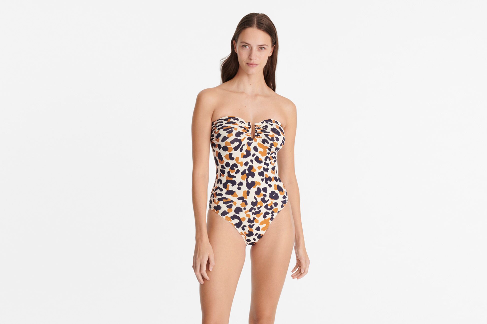 Posidonia Une-pièce bustier IMP COQUILLAG SABLE FIN