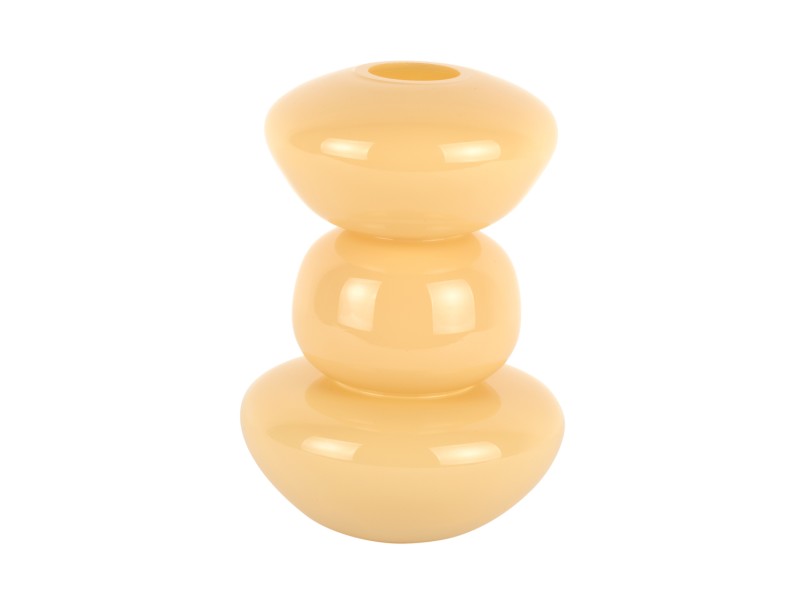 Vase Bubbles Glass Medium PT3966LY Soft yellow