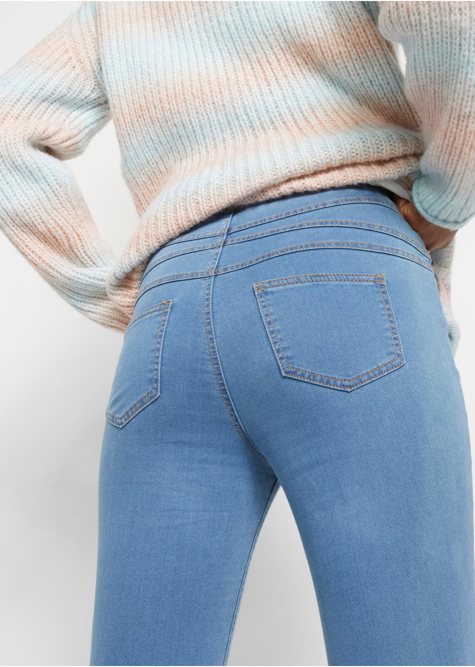 Jegging taille haute en matière thermo légèrement élastique, taille confortable